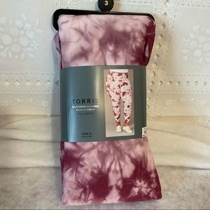 Torrid tie dye fleece lined legging pants 3x